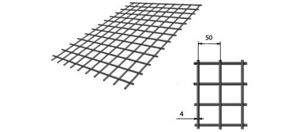 Сетка сварная (дорожная) 50х50х4мм 1х2м купить с доставкой в Шеметово